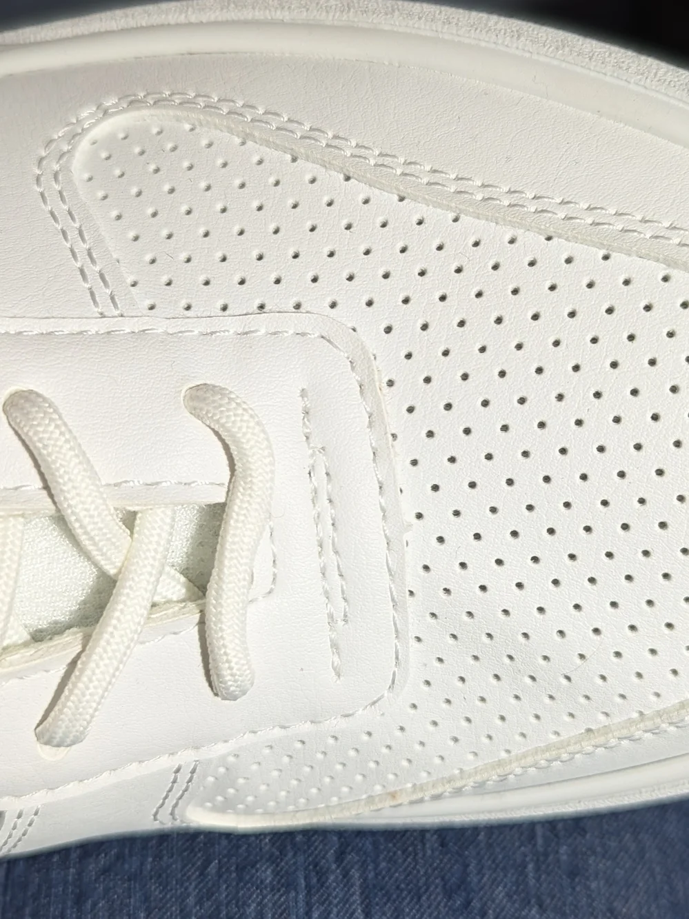 Sperry Men's White Perforated Canvas-Lace Sneakers
